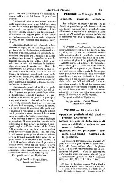 Annali della giurisprudenza italiana raccolta generale delle decisioni delle Corti di cassazione e d'appello in materia civile, criminale, commerciale, di diritto pubblico e amministrativo, e di procedura civile e penale