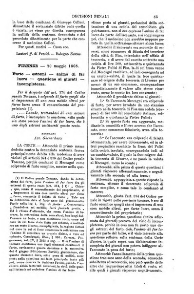 Annali della giurisprudenza italiana raccolta generale delle decisioni delle Corti di cassazione e d'appello in materia civile, criminale, commerciale, di diritto pubblico e amministrativo, e di procedura civile e penale