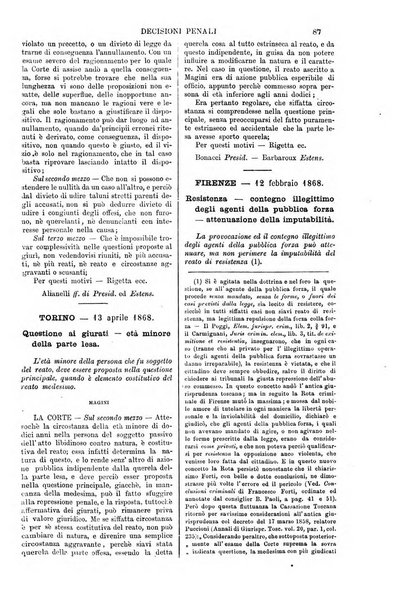 Annali della giurisprudenza italiana raccolta generale delle decisioni delle Corti di cassazione e d'appello in materia civile, criminale, commerciale, di diritto pubblico e amministrativo, e di procedura civile e penale