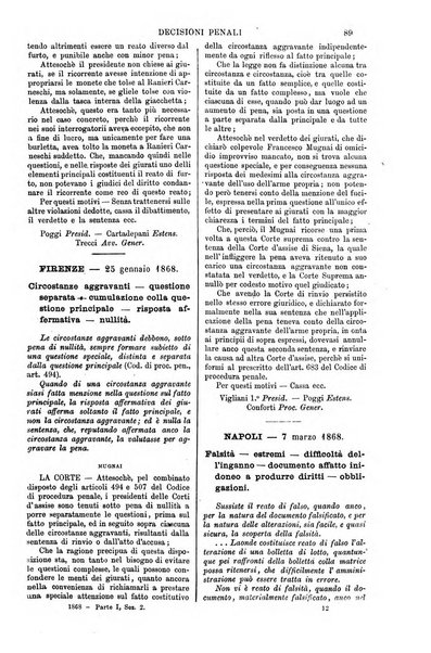 Annali della giurisprudenza italiana raccolta generale delle decisioni delle Corti di cassazione e d'appello in materia civile, criminale, commerciale, di diritto pubblico e amministrativo, e di procedura civile e penale