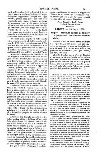 Annali della giurisprudenza italiana raccolta generale delle decisioni delle Corti di cassazione e d'appello in materia civile, criminale, commerciale, di diritto pubblico e amministrativo, e di procedura civile e penale