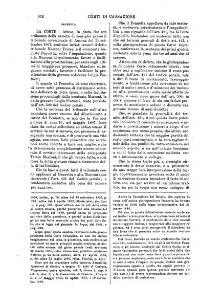 Annali della giurisprudenza italiana raccolta generale delle decisioni delle Corti di cassazione e d'appello in materia civile, criminale, commerciale, di diritto pubblico e amministrativo, e di procedura civile e penale