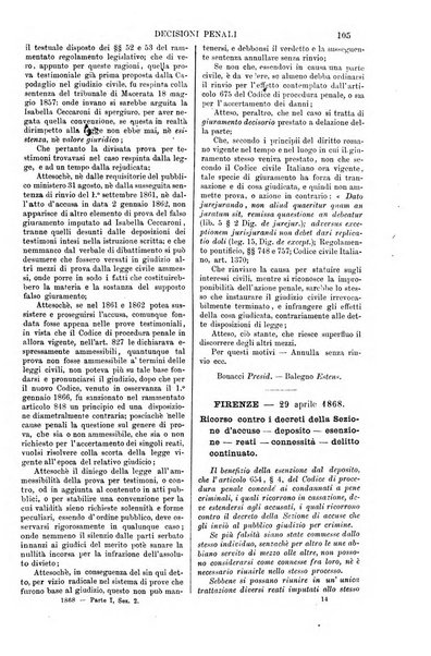 Annali della giurisprudenza italiana raccolta generale delle decisioni delle Corti di cassazione e d'appello in materia civile, criminale, commerciale, di diritto pubblico e amministrativo, e di procedura civile e penale