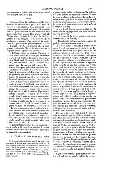 Annali della giurisprudenza italiana raccolta generale delle decisioni delle Corti di cassazione e d'appello in materia civile, criminale, commerciale, di diritto pubblico e amministrativo, e di procedura civile e penale