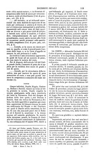 Annali della giurisprudenza italiana raccolta generale delle decisioni delle Corti di cassazione e d'appello in materia civile, criminale, commerciale, di diritto pubblico e amministrativo, e di procedura civile e penale