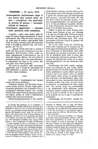 Annali della giurisprudenza italiana raccolta generale delle decisioni delle Corti di cassazione e d'appello in materia civile, criminale, commerciale, di diritto pubblico e amministrativo, e di procedura civile e penale