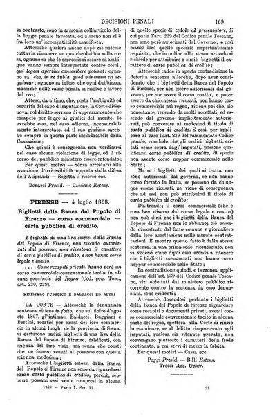 Annali della giurisprudenza italiana raccolta generale delle decisioni delle Corti di cassazione e d'appello in materia civile, criminale, commerciale, di diritto pubblico e amministrativo, e di procedura civile e penale