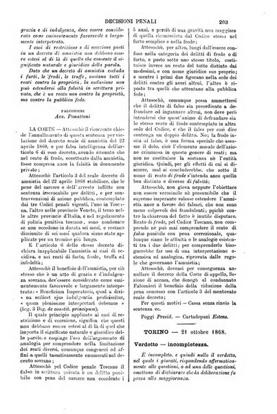 Annali della giurisprudenza italiana raccolta generale delle decisioni delle Corti di cassazione e d'appello in materia civile, criminale, commerciale, di diritto pubblico e amministrativo, e di procedura civile e penale