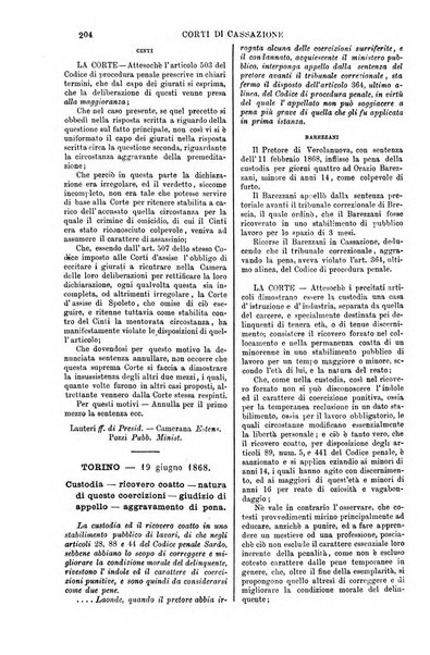 Annali della giurisprudenza italiana raccolta generale delle decisioni delle Corti di cassazione e d'appello in materia civile, criminale, commerciale, di diritto pubblico e amministrativo, e di procedura civile e penale