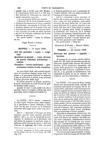 Annali della giurisprudenza italiana raccolta generale delle decisioni delle Corti di cassazione e d'appello in materia civile, criminale, commerciale, di diritto pubblico e amministrativo, e di procedura civile e penale