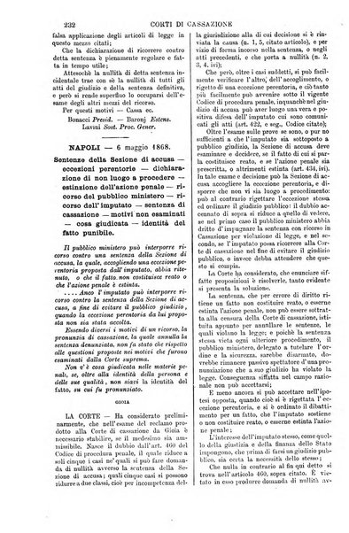 Annali della giurisprudenza italiana raccolta generale delle decisioni delle Corti di cassazione e d'appello in materia civile, criminale, commerciale, di diritto pubblico e amministrativo, e di procedura civile e penale