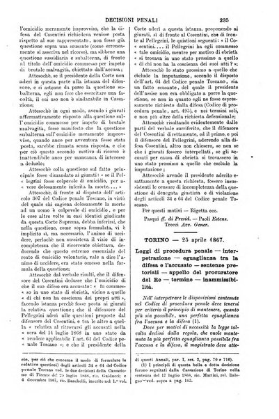 Annali della giurisprudenza italiana raccolta generale delle decisioni delle Corti di cassazione e d'appello in materia civile, criminale, commerciale, di diritto pubblico e amministrativo, e di procedura civile e penale