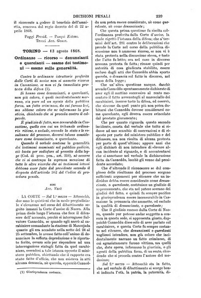 Annali della giurisprudenza italiana raccolta generale delle decisioni delle Corti di cassazione e d'appello in materia civile, criminale, commerciale, di diritto pubblico e amministrativo, e di procedura civile e penale