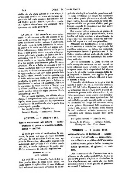 Annali della giurisprudenza italiana raccolta generale delle decisioni delle Corti di cassazione e d'appello in materia civile, criminale, commerciale, di diritto pubblico e amministrativo, e di procedura civile e penale