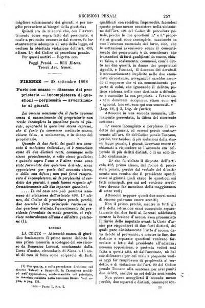 Annali della giurisprudenza italiana raccolta generale delle decisioni delle Corti di cassazione e d'appello in materia civile, criminale, commerciale, di diritto pubblico e amministrativo, e di procedura civile e penale