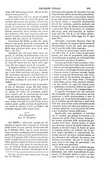 Annali della giurisprudenza italiana raccolta generale delle decisioni delle Corti di cassazione e d'appello in materia civile, criminale, commerciale, di diritto pubblico e amministrativo, e di procedura civile e penale