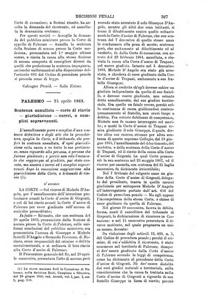 Annali della giurisprudenza italiana raccolta generale delle decisioni delle Corti di cassazione e d'appello in materia civile, criminale, commerciale, di diritto pubblico e amministrativo, e di procedura civile e penale