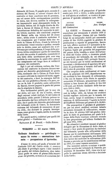 Annali della giurisprudenza italiana raccolta generale delle decisioni delle Corti di cassazione e d'appello in materia civile, criminale, commerciale, di diritto pubblico e amministrativo, e di procedura civile e penale