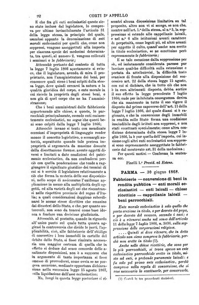 Annali della giurisprudenza italiana raccolta generale delle decisioni delle Corti di cassazione e d'appello in materia civile, criminale, commerciale, di diritto pubblico e amministrativo, e di procedura civile e penale