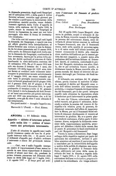 Annali della giurisprudenza italiana raccolta generale delle decisioni delle Corti di cassazione e d'appello in materia civile, criminale, commerciale, di diritto pubblico e amministrativo, e di procedura civile e penale