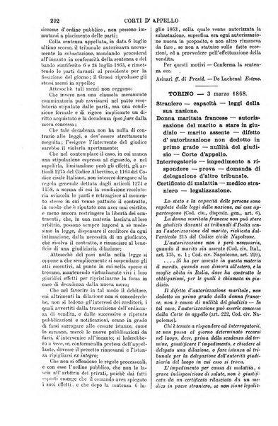 Annali della giurisprudenza italiana raccolta generale delle decisioni delle Corti di cassazione e d'appello in materia civile, criminale, commerciale, di diritto pubblico e amministrativo, e di procedura civile e penale