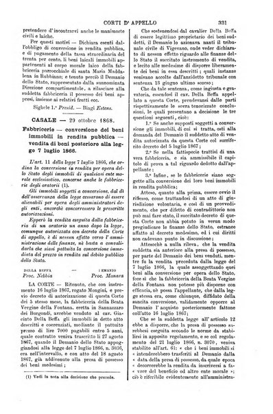 Annali della giurisprudenza italiana raccolta generale delle decisioni delle Corti di cassazione e d'appello in materia civile, criminale, commerciale, di diritto pubblico e amministrativo, e di procedura civile e penale