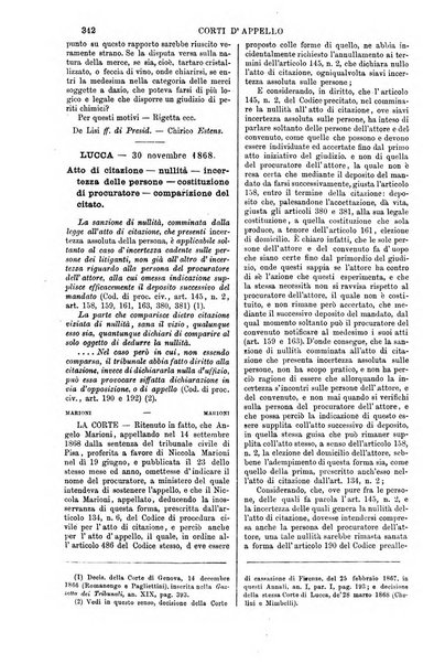 Annali della giurisprudenza italiana raccolta generale delle decisioni delle Corti di cassazione e d'appello in materia civile, criminale, commerciale, di diritto pubblico e amministrativo, e di procedura civile e penale