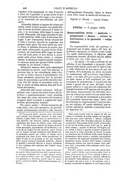 Annali della giurisprudenza italiana raccolta generale delle decisioni delle Corti di cassazione e d'appello in materia civile, criminale, commerciale, di diritto pubblico e amministrativo, e di procedura civile e penale