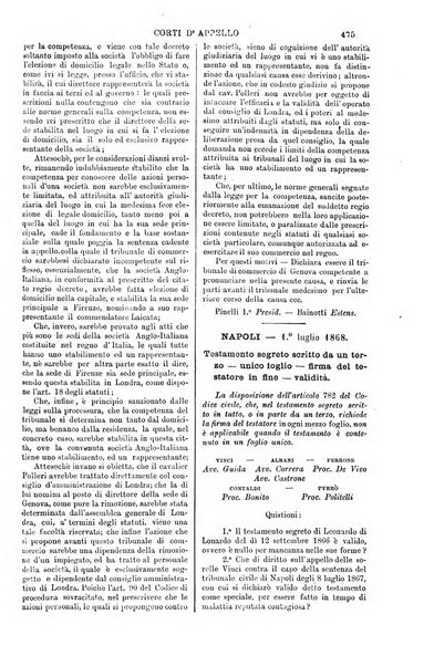 Annali della giurisprudenza italiana raccolta generale delle decisioni delle Corti di cassazione e d'appello in materia civile, criminale, commerciale, di diritto pubblico e amministrativo, e di procedura civile e penale