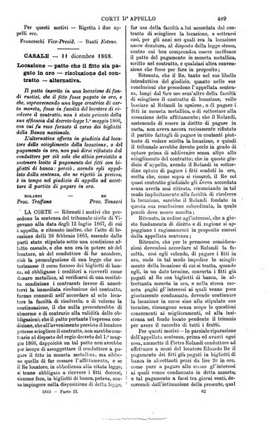 Annali della giurisprudenza italiana raccolta generale delle decisioni delle Corti di cassazione e d'appello in materia civile, criminale, commerciale, di diritto pubblico e amministrativo, e di procedura civile e penale