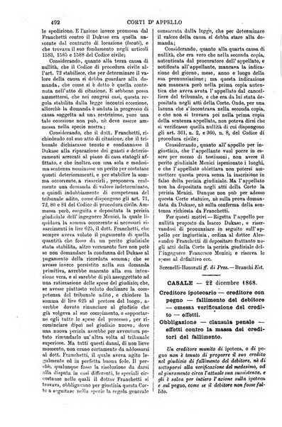 Annali della giurisprudenza italiana raccolta generale delle decisioni delle Corti di cassazione e d'appello in materia civile, criminale, commerciale, di diritto pubblico e amministrativo, e di procedura civile e penale