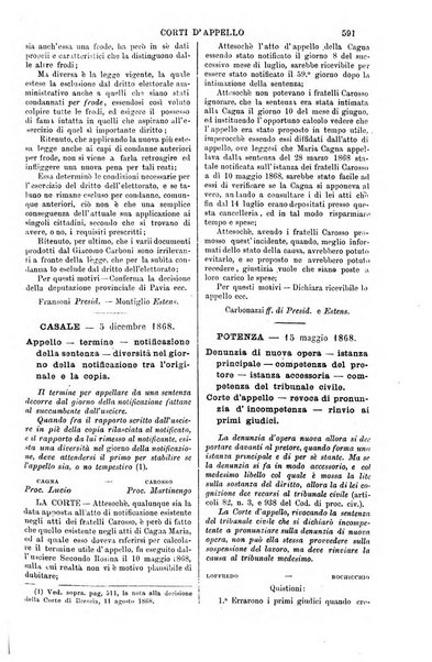 Annali della giurisprudenza italiana raccolta generale delle decisioni delle Corti di cassazione e d'appello in materia civile, criminale, commerciale, di diritto pubblico e amministrativo, e di procedura civile e penale