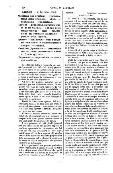 Annali della giurisprudenza italiana raccolta generale delle decisioni delle Corti di cassazione e d'appello in materia civile, criminale, commerciale, di diritto pubblico e amministrativo, e di procedura civile e penale