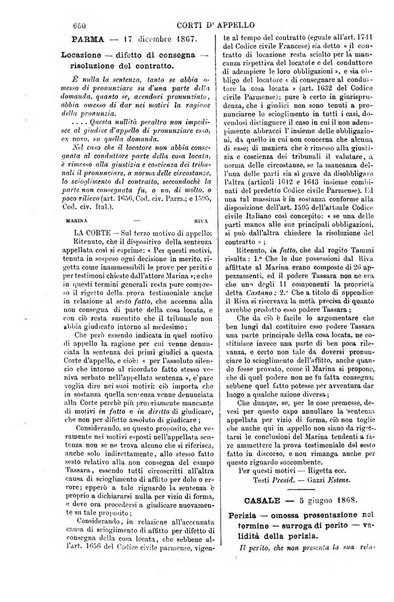 Annali della giurisprudenza italiana raccolta generale delle decisioni delle Corti di cassazione e d'appello in materia civile, criminale, commerciale, di diritto pubblico e amministrativo, e di procedura civile e penale