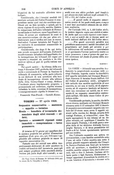 Annali della giurisprudenza italiana raccolta generale delle decisioni delle Corti di cassazione e d'appello in materia civile, criminale, commerciale, di diritto pubblico e amministrativo, e di procedura civile e penale