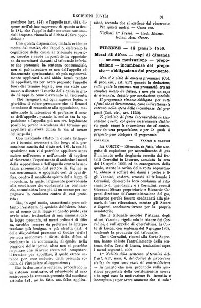 Annali della giurisprudenza italiana raccolta generale delle decisioni delle Corti di cassazione e d'appello in materia civile, criminale, commerciale, di diritto pubblico e amministrativo, e di procedura civile e penale