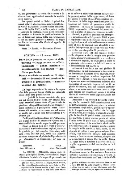 Annali della giurisprudenza italiana raccolta generale delle decisioni delle Corti di cassazione e d'appello in materia civile, criminale, commerciale, di diritto pubblico e amministrativo, e di procedura civile e penale