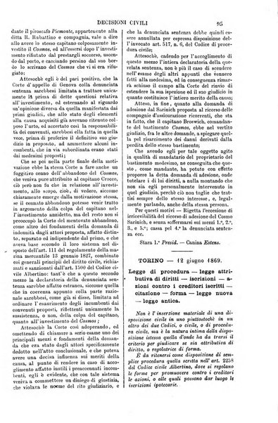 Annali della giurisprudenza italiana raccolta generale delle decisioni delle Corti di cassazione e d'appello in materia civile, criminale, commerciale, di diritto pubblico e amministrativo, e di procedura civile e penale