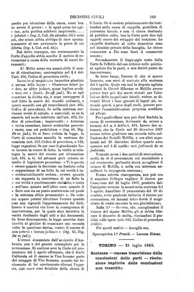 Annali della giurisprudenza italiana raccolta generale delle decisioni delle Corti di cassazione e d'appello in materia civile, criminale, commerciale, di diritto pubblico e amministrativo, e di procedura civile e penale