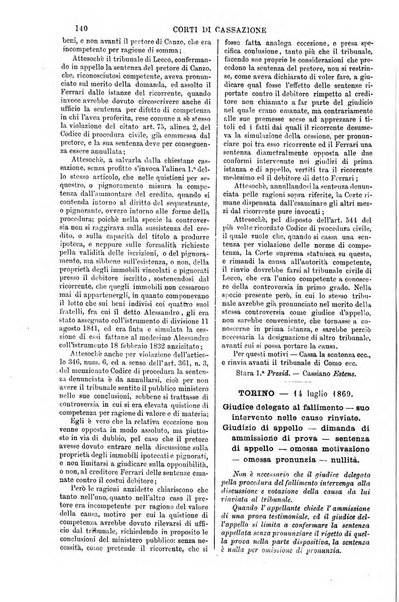 Annali della giurisprudenza italiana raccolta generale delle decisioni delle Corti di cassazione e d'appello in materia civile, criminale, commerciale, di diritto pubblico e amministrativo, e di procedura civile e penale