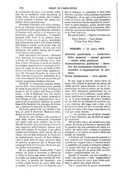 Annali della giurisprudenza italiana raccolta generale delle decisioni delle Corti di cassazione e d'appello in materia civile, criminale, commerciale, di diritto pubblico e amministrativo, e di procedura civile e penale