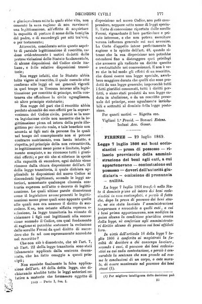 Annali della giurisprudenza italiana raccolta generale delle decisioni delle Corti di cassazione e d'appello in materia civile, criminale, commerciale, di diritto pubblico e amministrativo, e di procedura civile e penale