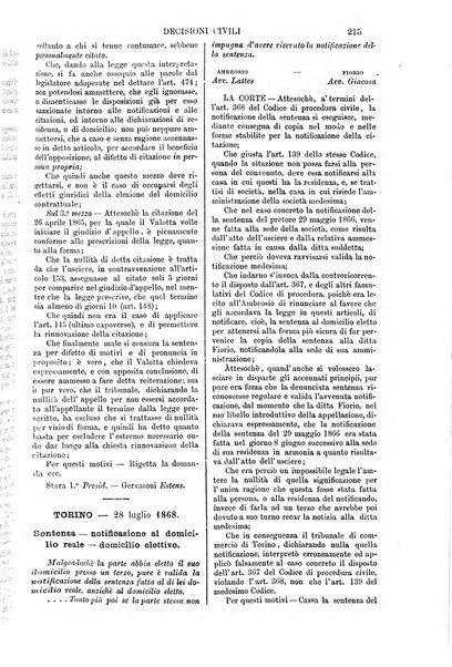 Annali della giurisprudenza italiana raccolta generale delle decisioni delle Corti di cassazione e d'appello in materia civile, criminale, commerciale, di diritto pubblico e amministrativo, e di procedura civile e penale