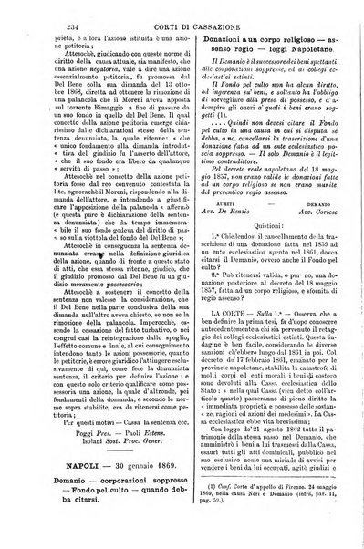 Annali della giurisprudenza italiana raccolta generale delle decisioni delle Corti di cassazione e d'appello in materia civile, criminale, commerciale, di diritto pubblico e amministrativo, e di procedura civile e penale