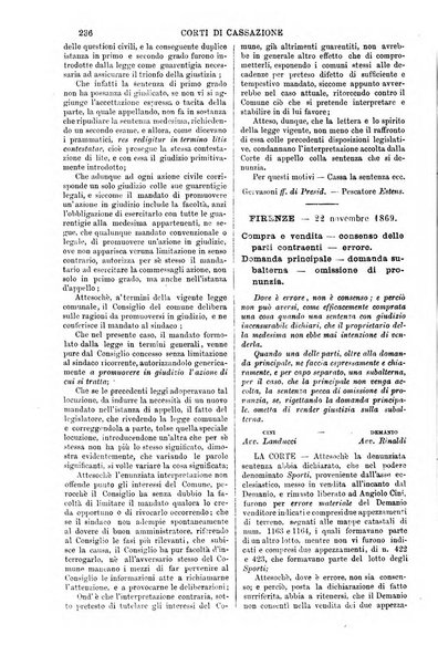 Annali della giurisprudenza italiana raccolta generale delle decisioni delle Corti di cassazione e d'appello in materia civile, criminale, commerciale, di diritto pubblico e amministrativo, e di procedura civile e penale