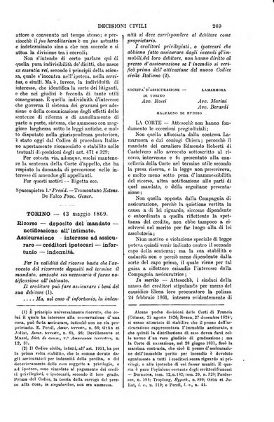 Annali della giurisprudenza italiana raccolta generale delle decisioni delle Corti di cassazione e d'appello in materia civile, criminale, commerciale, di diritto pubblico e amministrativo, e di procedura civile e penale