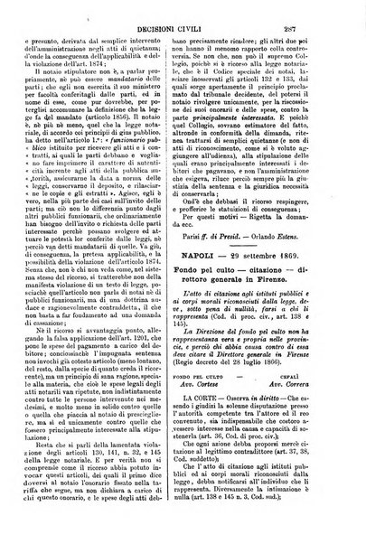 Annali della giurisprudenza italiana raccolta generale delle decisioni delle Corti di cassazione e d'appello in materia civile, criminale, commerciale, di diritto pubblico e amministrativo, e di procedura civile e penale