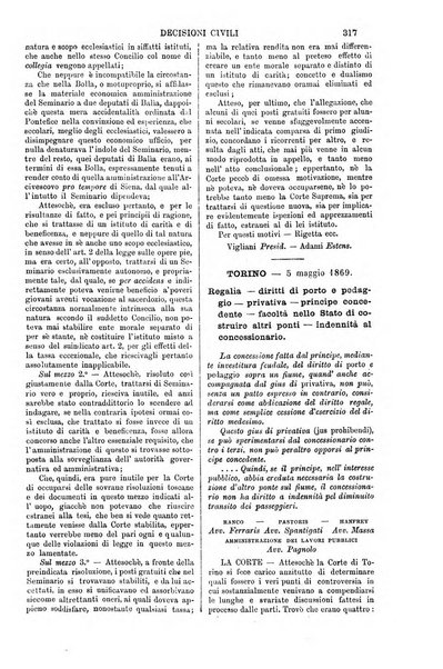 Annali della giurisprudenza italiana raccolta generale delle decisioni delle Corti di cassazione e d'appello in materia civile, criminale, commerciale, di diritto pubblico e amministrativo, e di procedura civile e penale