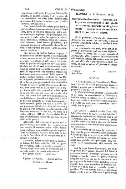 Annali della giurisprudenza italiana raccolta generale delle decisioni delle Corti di cassazione e d'appello in materia civile, criminale, commerciale, di diritto pubblico e amministrativo, e di procedura civile e penale