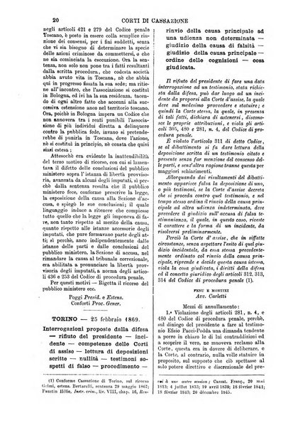 Annali della giurisprudenza italiana raccolta generale delle decisioni delle Corti di cassazione e d'appello in materia civile, criminale, commerciale, di diritto pubblico e amministrativo, e di procedura civile e penale